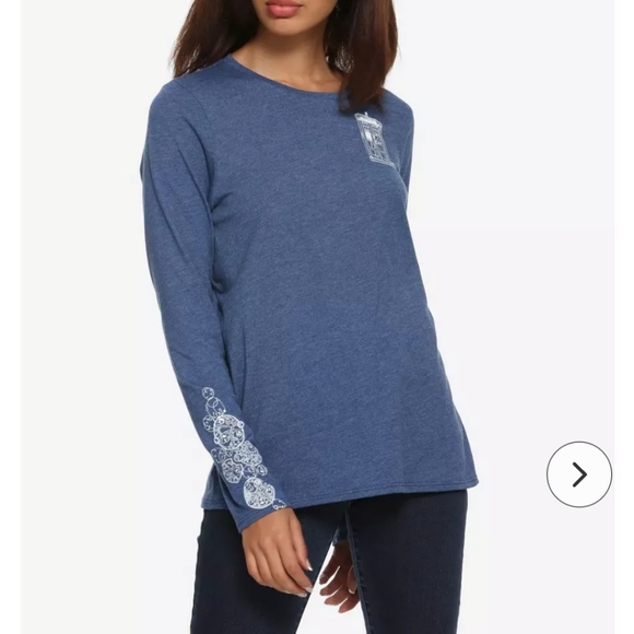 Her Universe Doctor Who TARDIS Speckle Girls Long-Sleeve T-Shirt - Picture 7 of 12